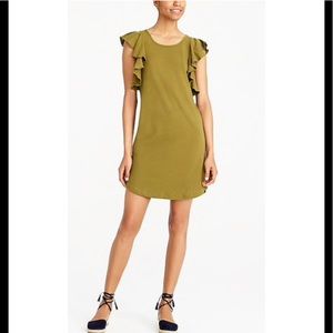 J.Crew Ruffle Shoulder Dress Size Small